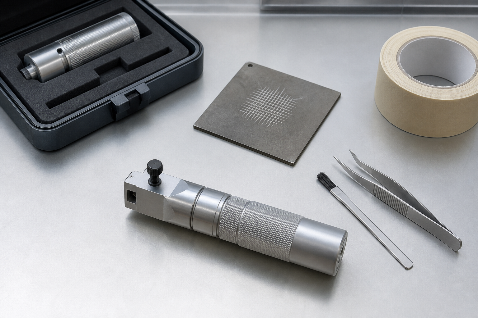 Adhesion test device