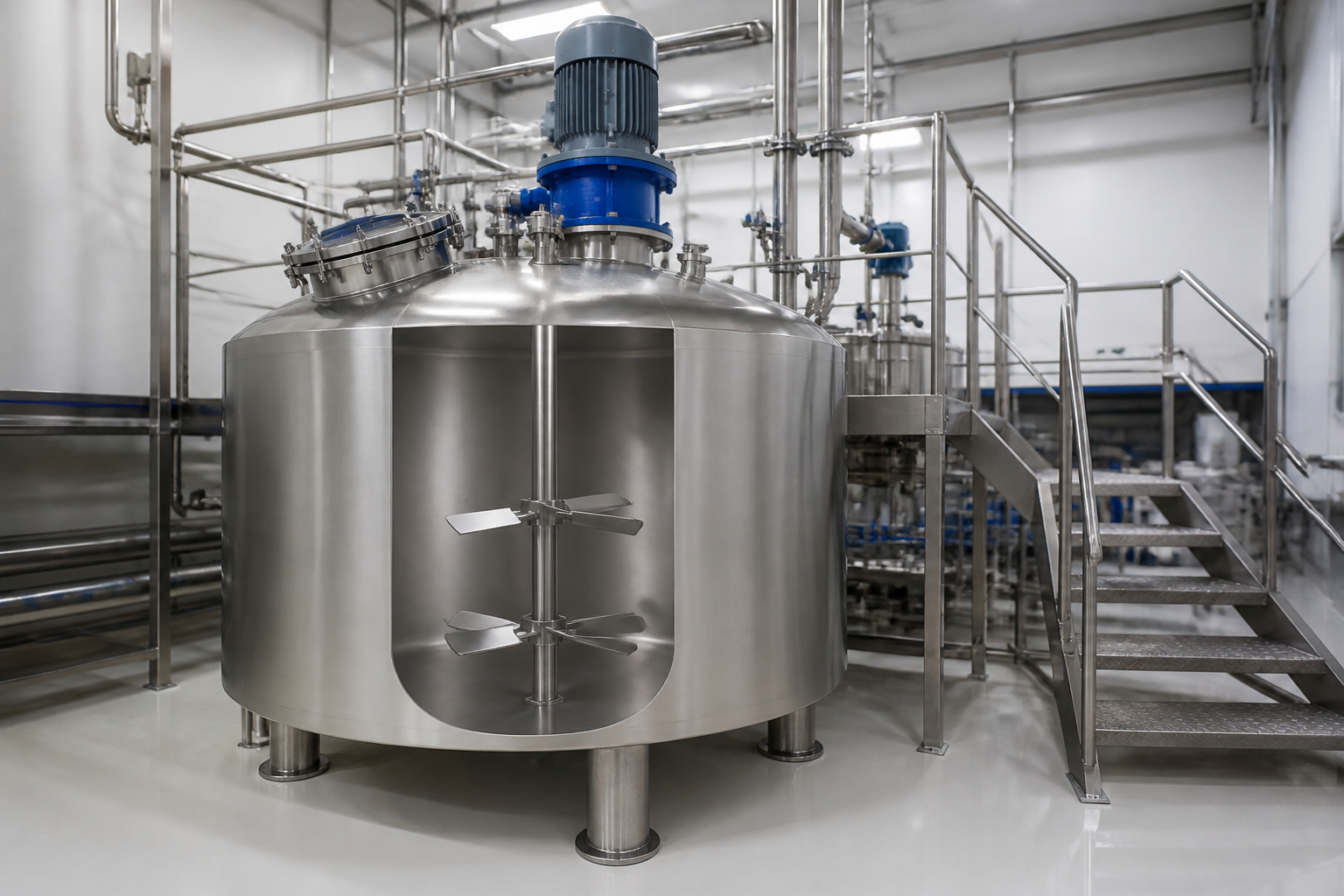 Production mixer tank