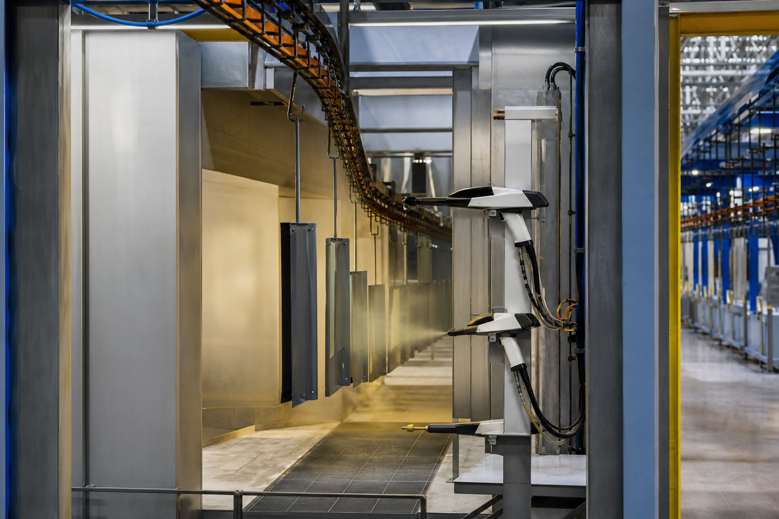 Spray line equipment